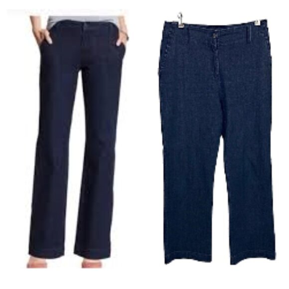 Talbots Flare Jeans Size 10P Trouser Denim - Picture 1 of 11